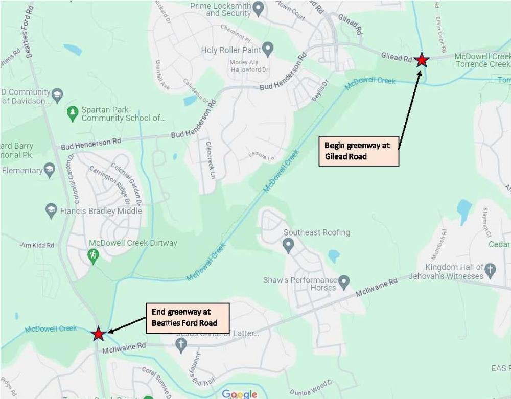 Lower McDowell Map