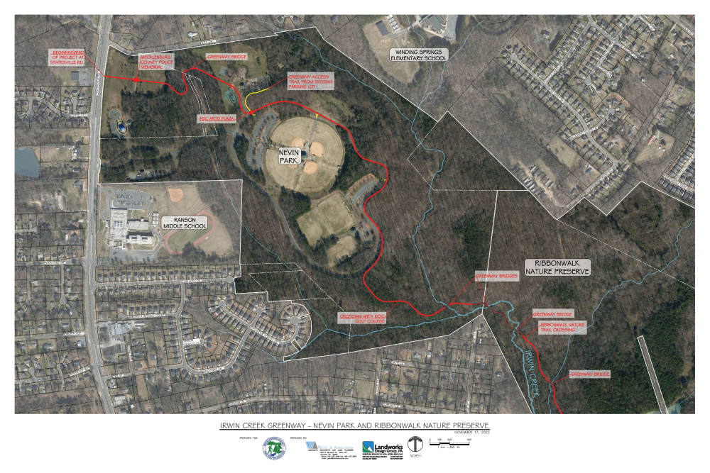 Irwin Creek Greenway - Nevin Enlargement