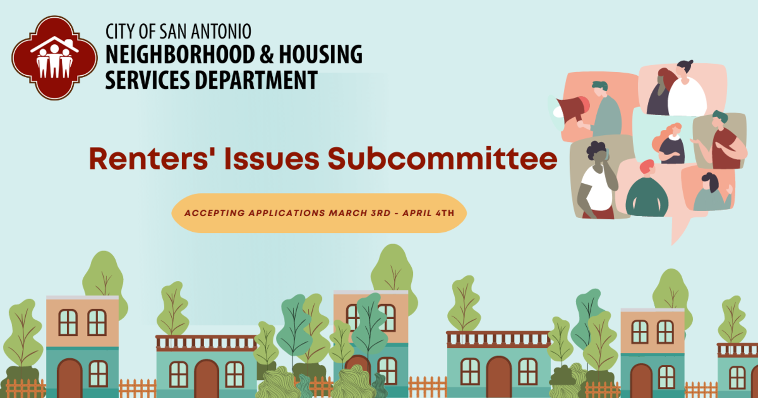 Featured image for Renters' Issues Subcommittee of the Housing Commission